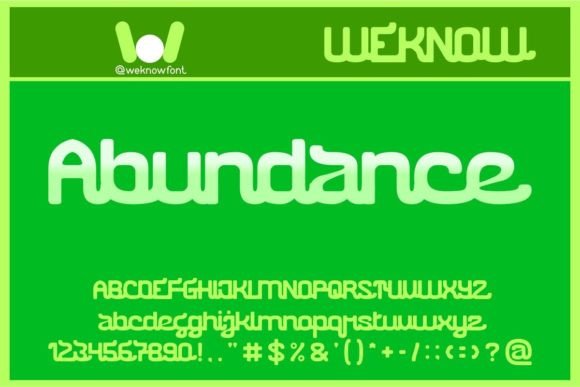 Abundance: The Modern Typeface for Bold Visual Identities