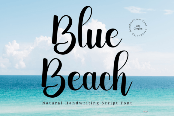 Blue Beach: The Handwritten Font That Brings Authenticity to Your Work