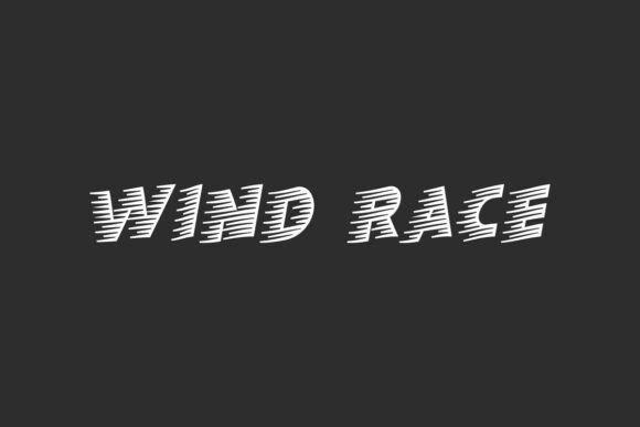Capture Motion and Momentum: The Wind Race Typeface