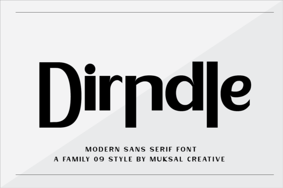 Dirndle: The Modern Sans Serif for Bold Branding
