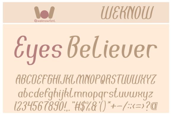 Eyes Believer: A Handwritten Font That Feels Like a Conversation