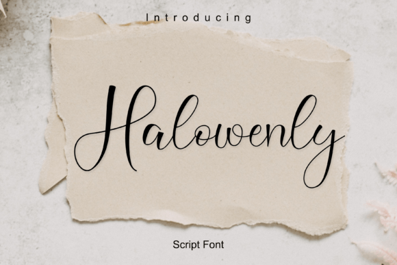 Halowenly: A Fresh Handwritten Font for Modern Projects