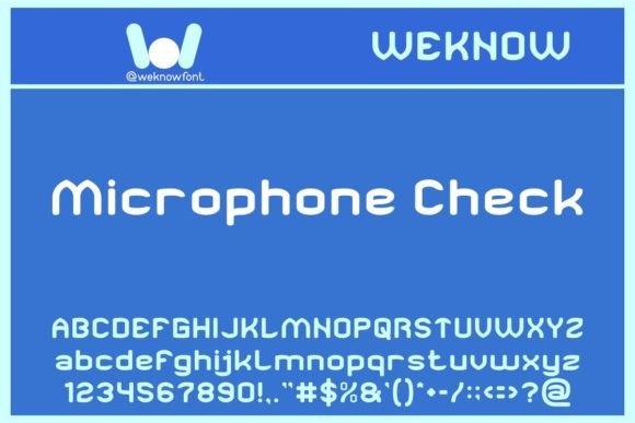 Microphone Check: A Modern Font for Bold Branding