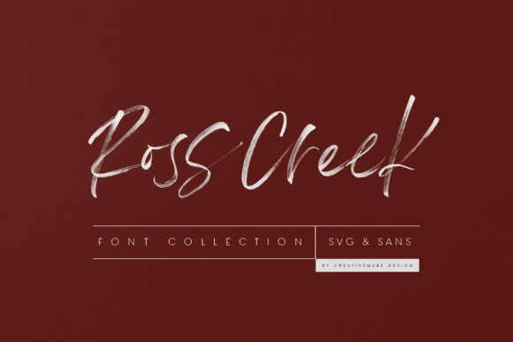Ross Creek: A Handwritten Font with Natural Charm and Flow