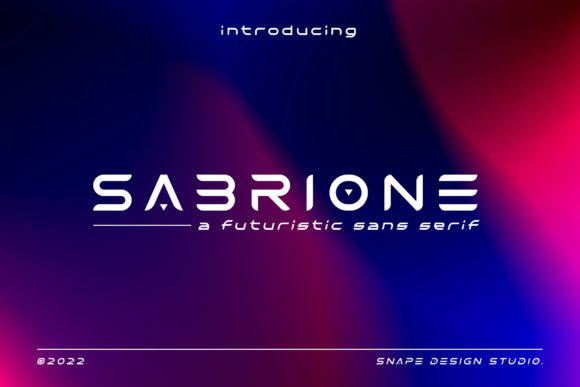 Sabrione: A Typeface Engineered for the Next Frontier