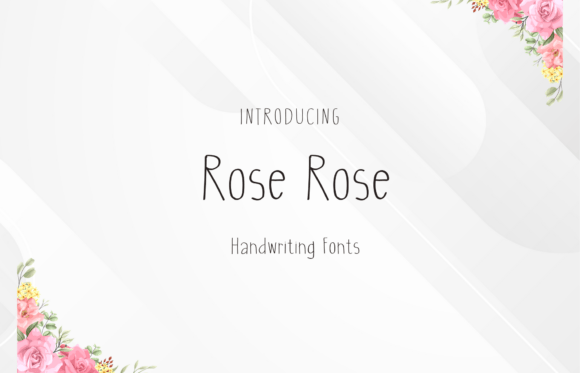 The Sweet, Handwritten Charm of Rose Rose for Modern Designs