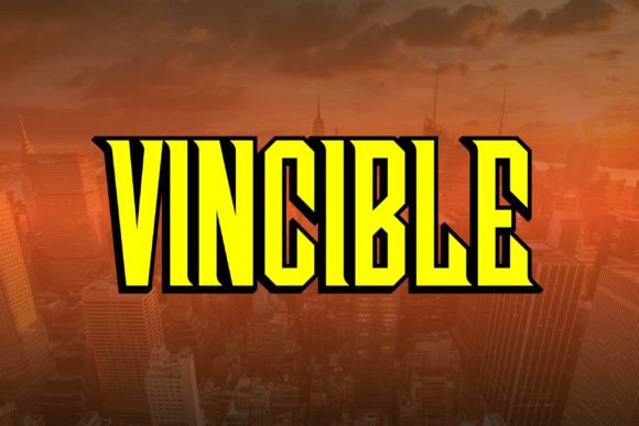 Vincible: A Techno-Crafted Font with Cartoon Appeal