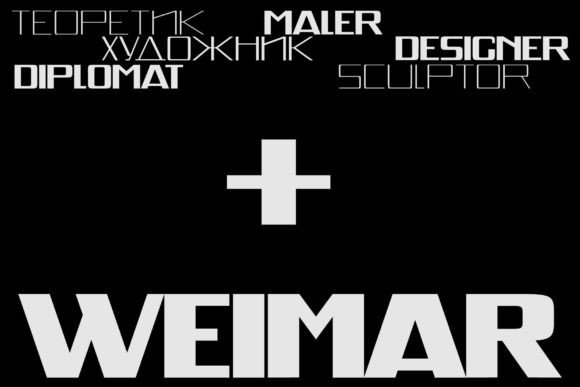 Weimar: The Modernist Typeface with Architectural Soul
